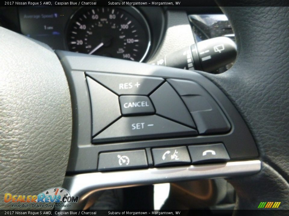 2017 Nissan Rogue S AWD Caspian Blue / Charcoal Photo #19