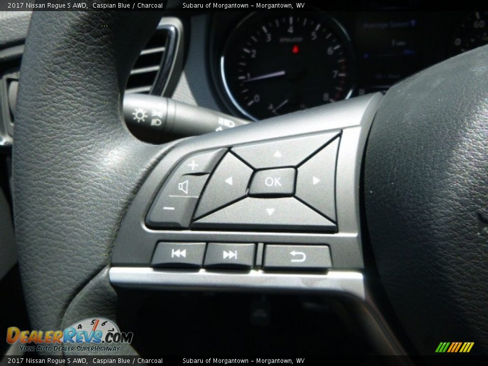 2017 Nissan Rogue S AWD Caspian Blue / Charcoal Photo #20