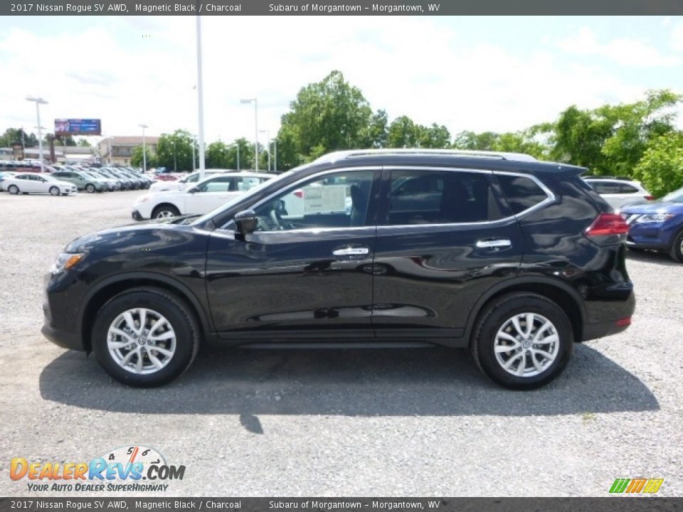 2017 Nissan Rogue SV AWD Magnetic Black / Charcoal Photo #7