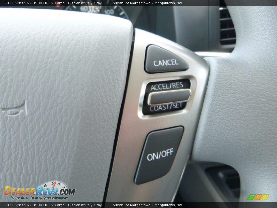 2017 Nissan NV 3500 HD SV Cargo Glacier White / Gray Photo #19