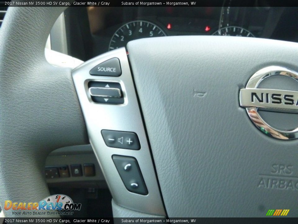 2017 Nissan NV 3500 HD SV Cargo Glacier White / Gray Photo #20