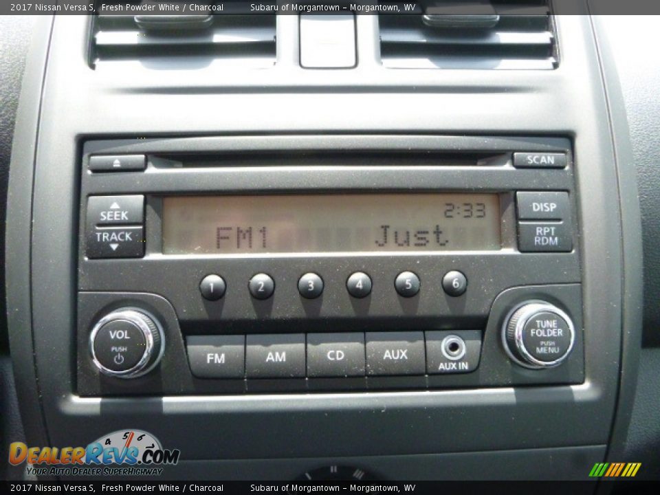 2017 Nissan Versa S Fresh Powder White / Charcoal Photo #18