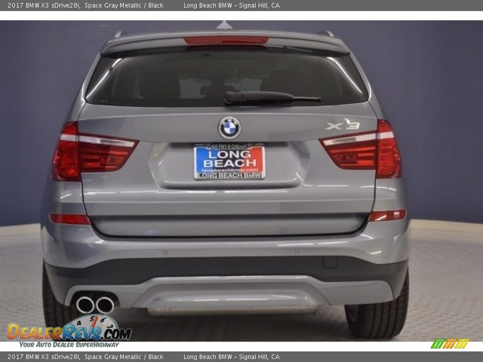 2017 BMW X3 sDrive28i Space Gray Metallic / Black Photo #5