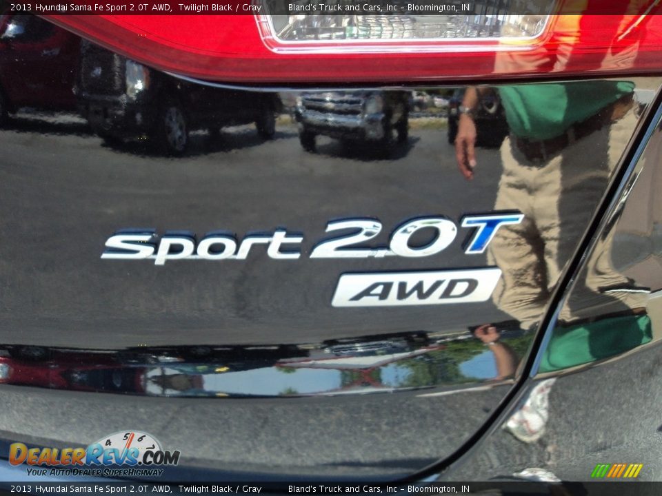 2013 Hyundai Santa Fe Sport 2.0T AWD Twilight Black / Gray Photo #31