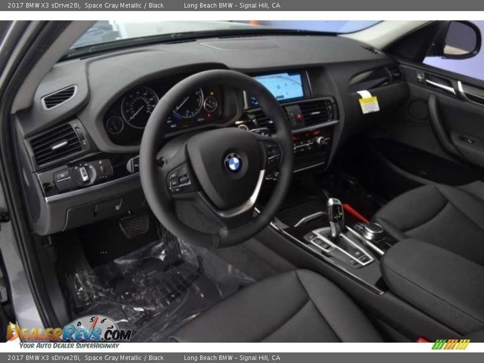 2017 BMW X3 sDrive28i Space Gray Metallic / Black Photo #7