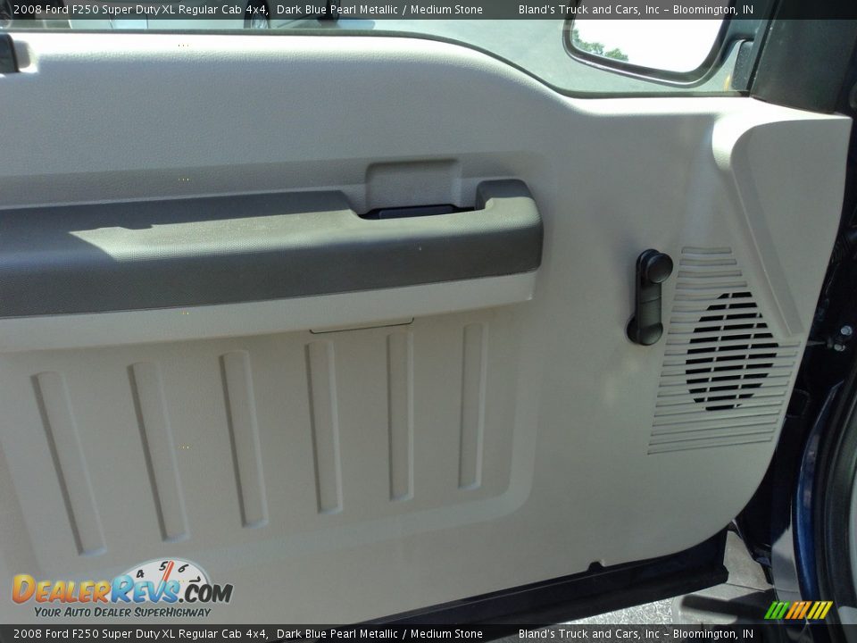2008 Ford F250 Super Duty XL Regular Cab 4x4 Dark Blue Pearl Metallic / Medium Stone Photo #8