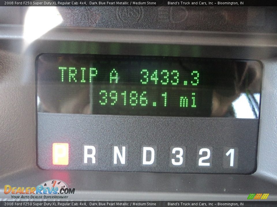 2008 Ford F250 Super Duty XL Regular Cab 4x4 Dark Blue Pearl Metallic / Medium Stone Photo #10