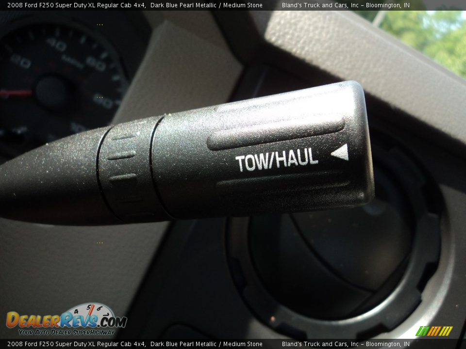 2008 Ford F250 Super Duty XL Regular Cab 4x4 Dark Blue Pearl Metallic / Medium Stone Photo #11