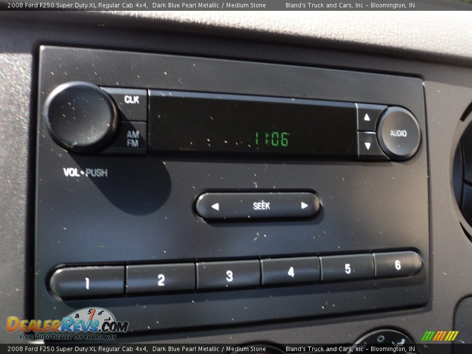 2008 Ford F250 Super Duty XL Regular Cab 4x4 Dark Blue Pearl Metallic / Medium Stone Photo #12