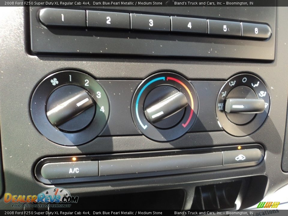 2008 Ford F250 Super Duty XL Regular Cab 4x4 Dark Blue Pearl Metallic / Medium Stone Photo #13
