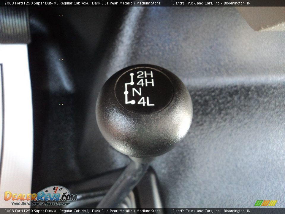 2008 Ford F250 Super Duty XL Regular Cab 4x4 Dark Blue Pearl Metallic / Medium Stone Photo #14