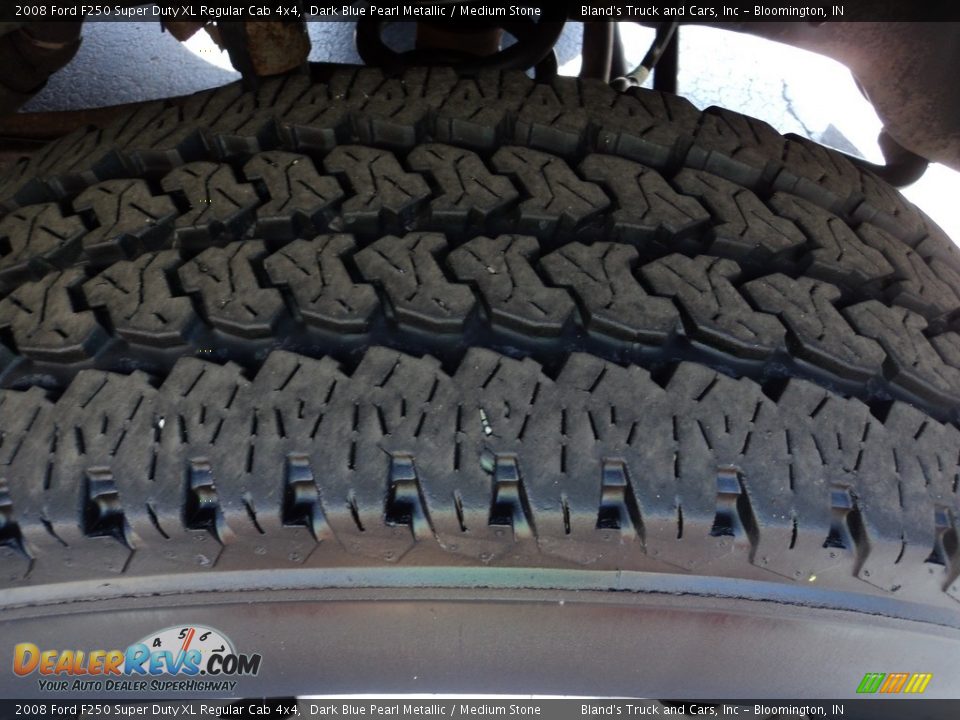 2008 Ford F250 Super Duty XL Regular Cab 4x4 Dark Blue Pearl Metallic / Medium Stone Photo #17