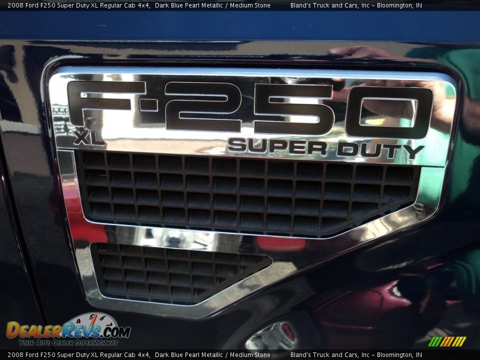 2008 Ford F250 Super Duty XL Regular Cab 4x4 Dark Blue Pearl Metallic / Medium Stone Photo #18