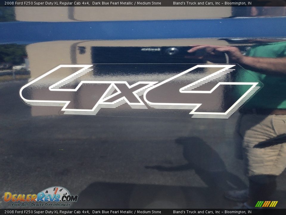 2008 Ford F250 Super Duty XL Regular Cab 4x4 Dark Blue Pearl Metallic / Medium Stone Photo #20