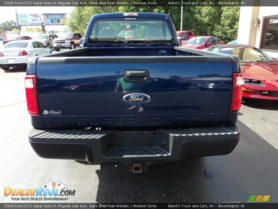 2008 Ford F250 Super Duty XL Regular Cab 4x4 Dark Blue Pearl Metallic / Medium Stone Photo #21