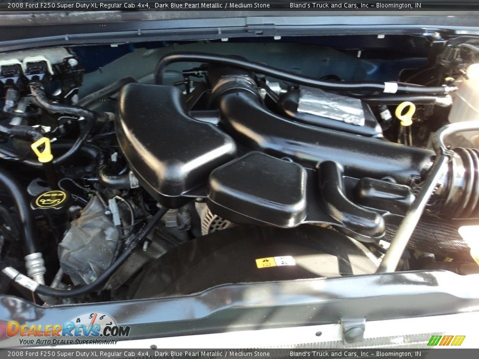 2008 Ford F250 Super Duty XL Regular Cab 4x4 Dark Blue Pearl Metallic / Medium Stone Photo #22