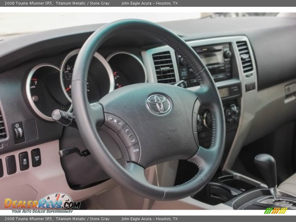 2008 Toyota 4Runner SR5 Titanium Metallic / Stone Gray Photo #33