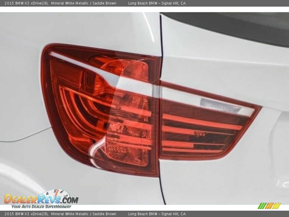 2015 BMW X3 xDrive28i Mineral White Metallic / Saddle Brown Photo #20