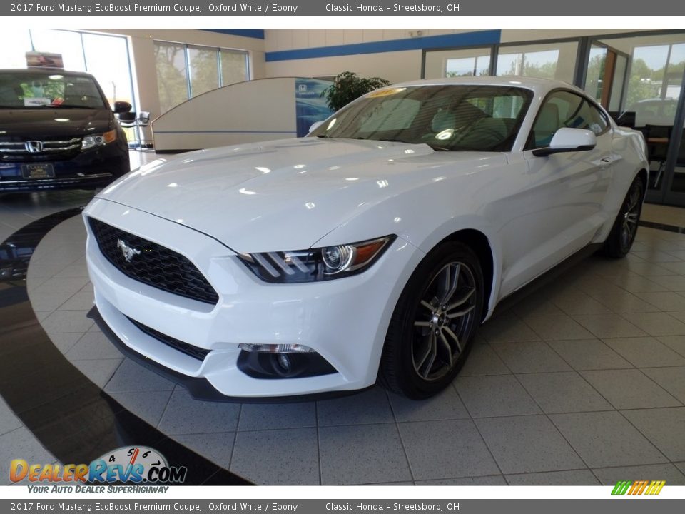 2017 Ford Mustang EcoBoost Premium Coupe Oxford White / Ebony Photo #1