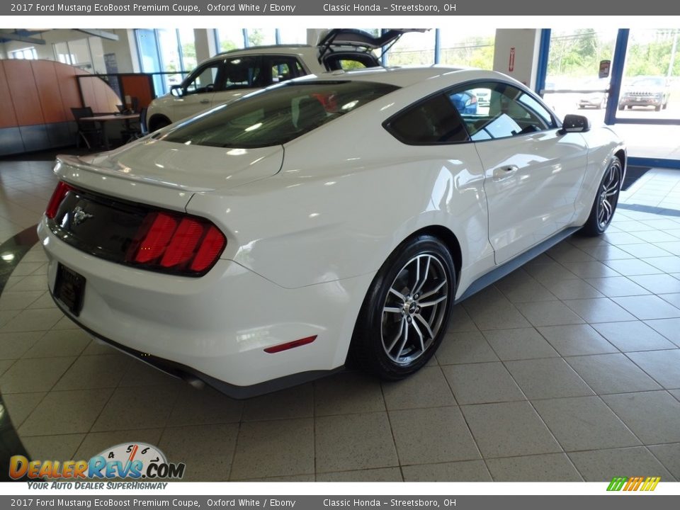 2017 Ford Mustang EcoBoost Premium Coupe Oxford White / Ebony Photo #3