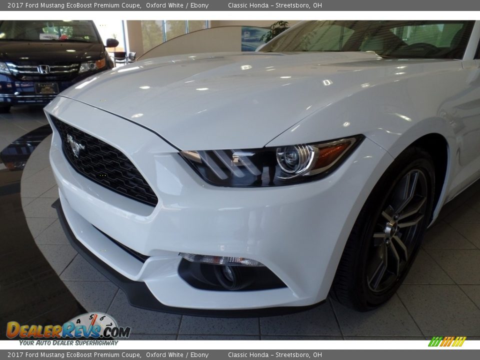 2017 Ford Mustang EcoBoost Premium Coupe Oxford White / Ebony Photo #5