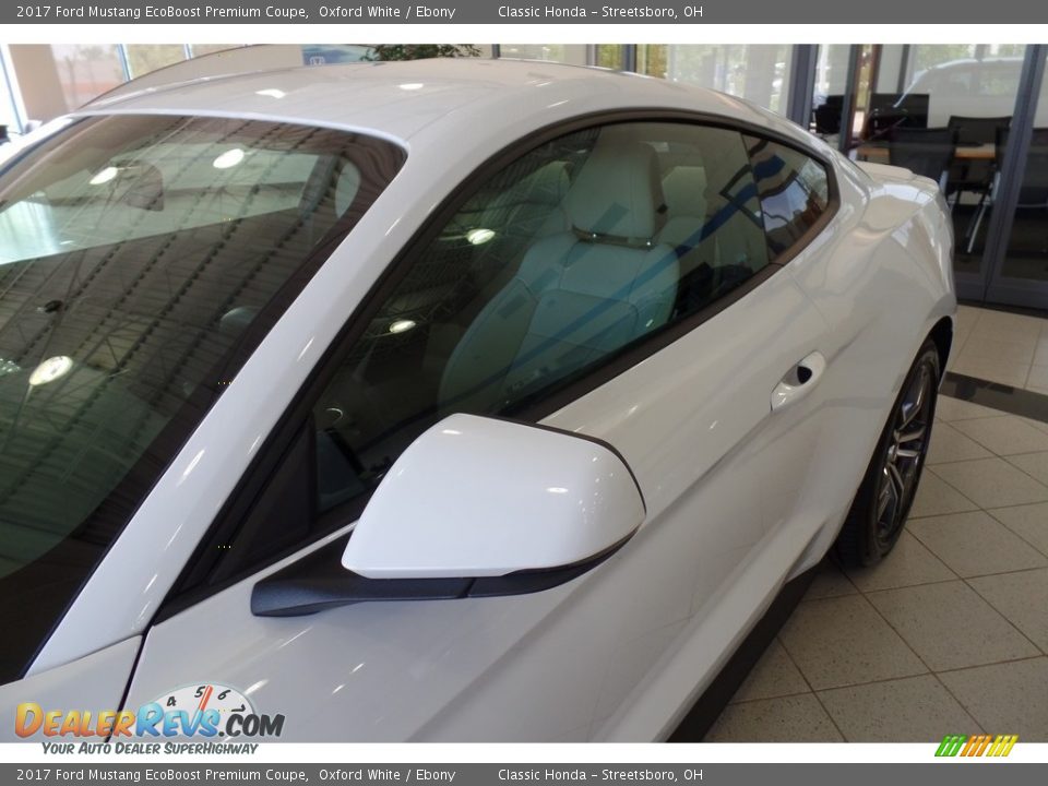 2017 Ford Mustang EcoBoost Premium Coupe Oxford White / Ebony Photo #6