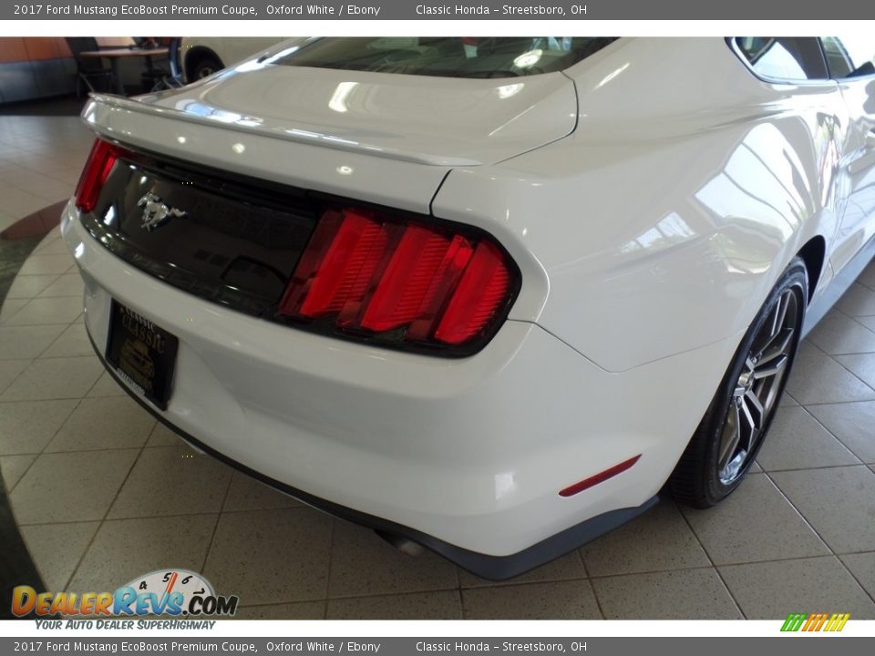 2017 Ford Mustang EcoBoost Premium Coupe Oxford White / Ebony Photo #8