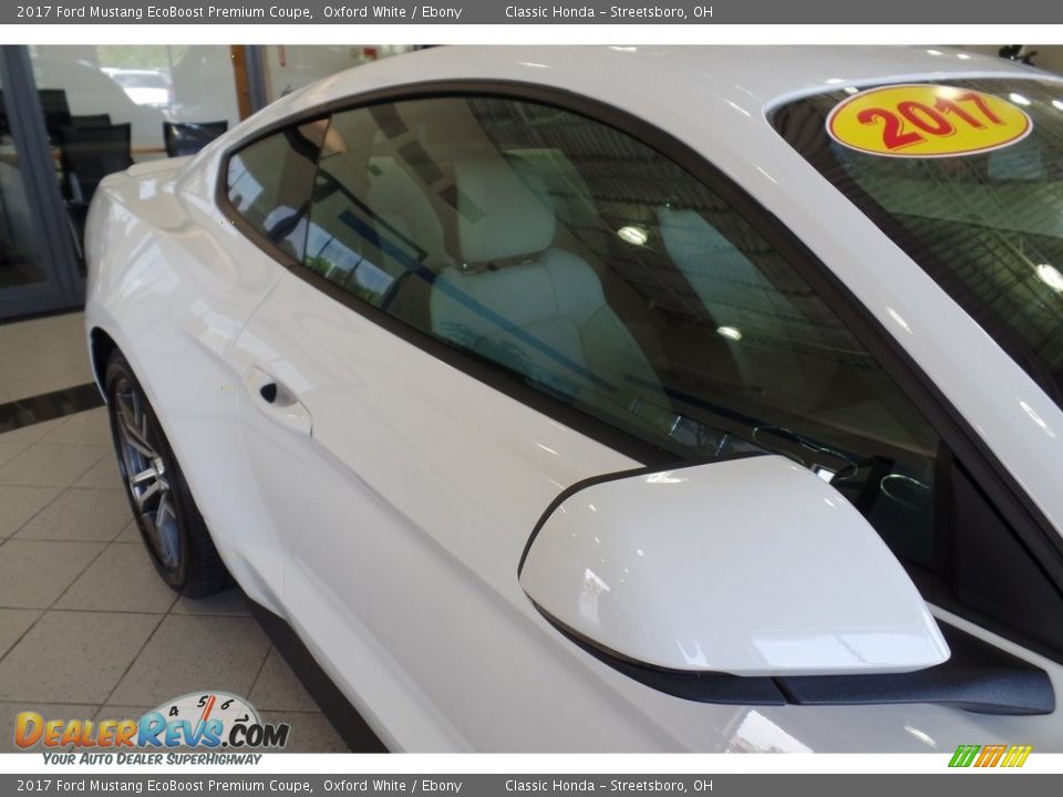 2017 Ford Mustang EcoBoost Premium Coupe Oxford White / Ebony Photo #9