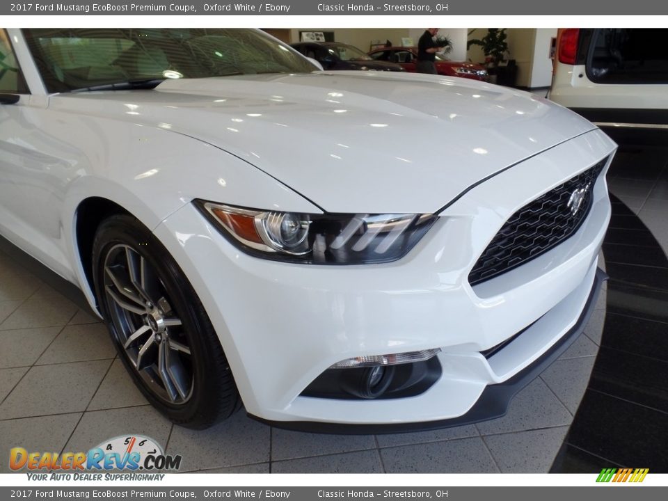 2017 Ford Mustang EcoBoost Premium Coupe Oxford White / Ebony Photo #10