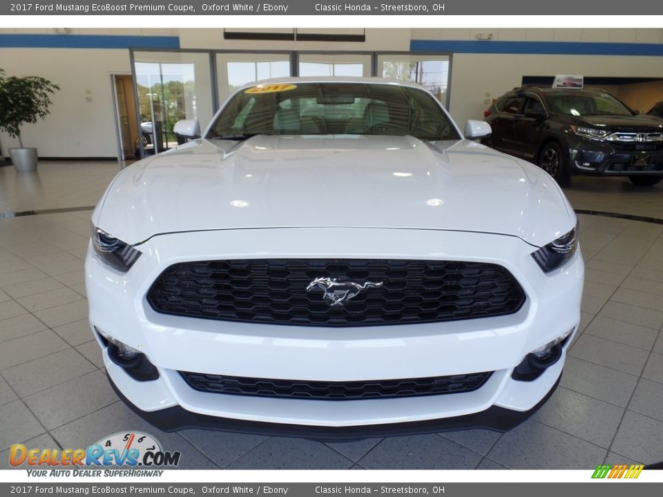 2017 Ford Mustang EcoBoost Premium Coupe Oxford White / Ebony Photo #11
