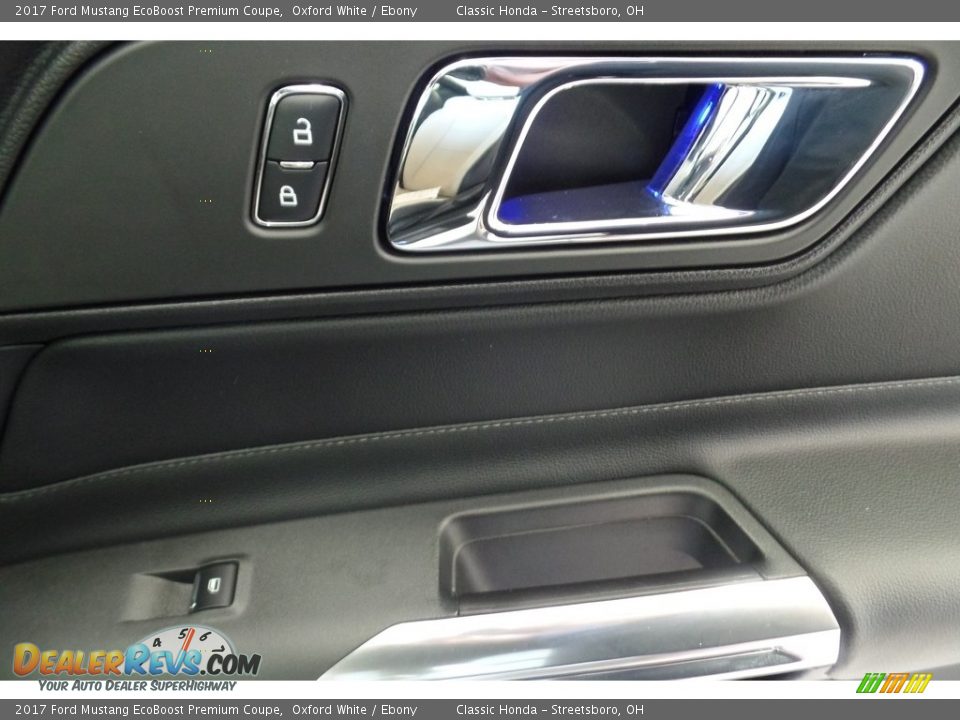 2017 Ford Mustang EcoBoost Premium Coupe Oxford White / Ebony Photo #15