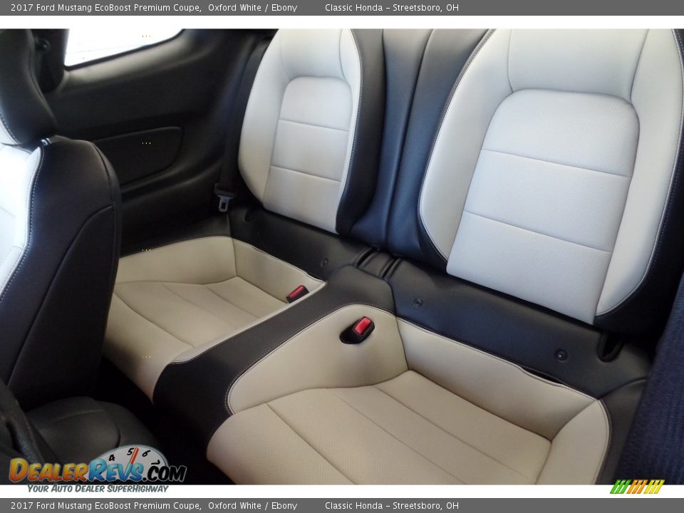 2017 Ford Mustang EcoBoost Premium Coupe Oxford White / Ebony Photo #17