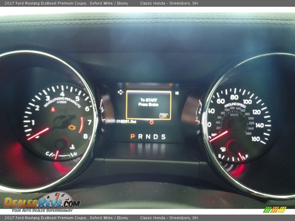 2017 Ford Mustang EcoBoost Premium Coupe Oxford White / Ebony Photo #19