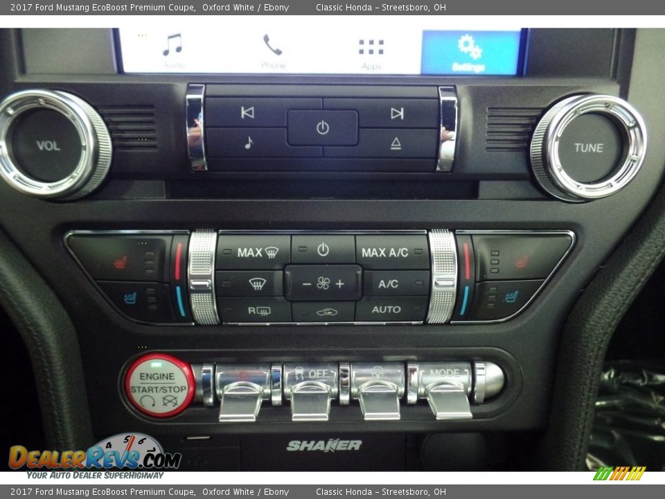 2017 Ford Mustang EcoBoost Premium Coupe Oxford White / Ebony Photo #22