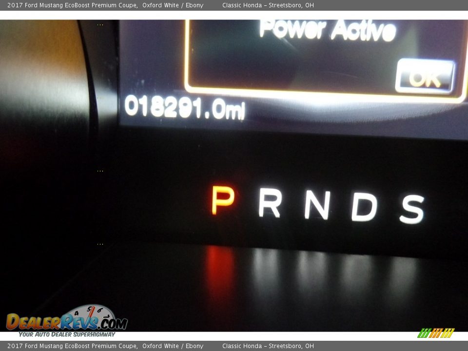2017 Ford Mustang EcoBoost Premium Coupe Oxford White / Ebony Photo #24