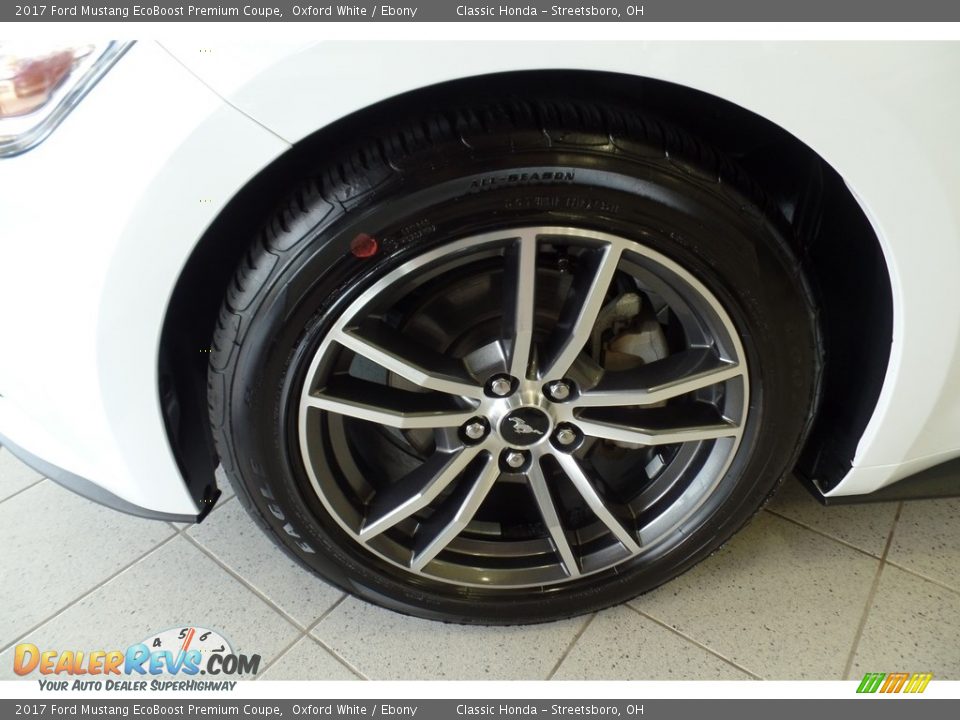 2017 Ford Mustang EcoBoost Premium Coupe Oxford White / Ebony Photo #27