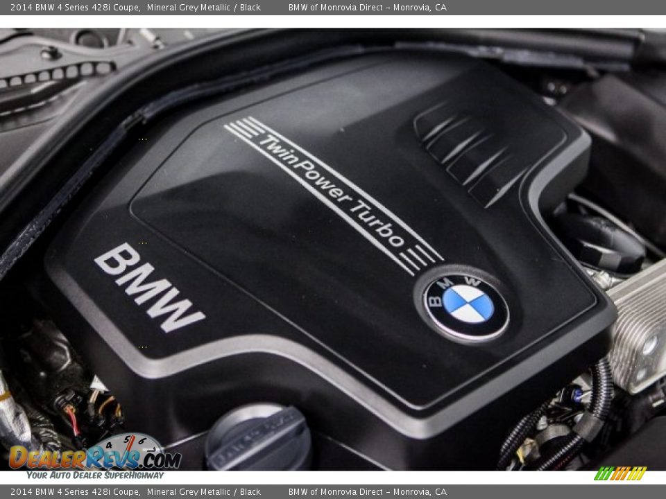 2014 BMW 4 Series 428i Coupe Mineral Grey Metallic / Black Photo #27