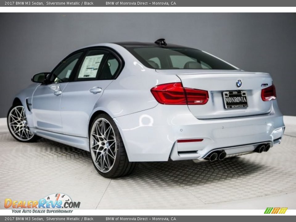 2017 BMW M3 Sedan Silverstone Metallic / Black Photo #3