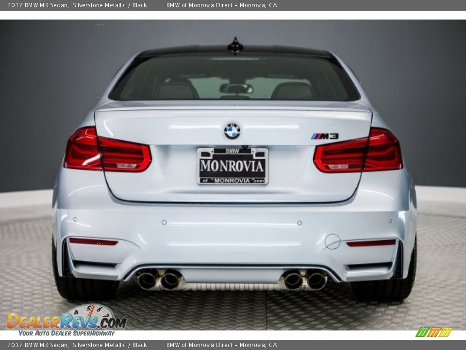 2017 BMW M3 Sedan Silverstone Metallic / Black Photo #4