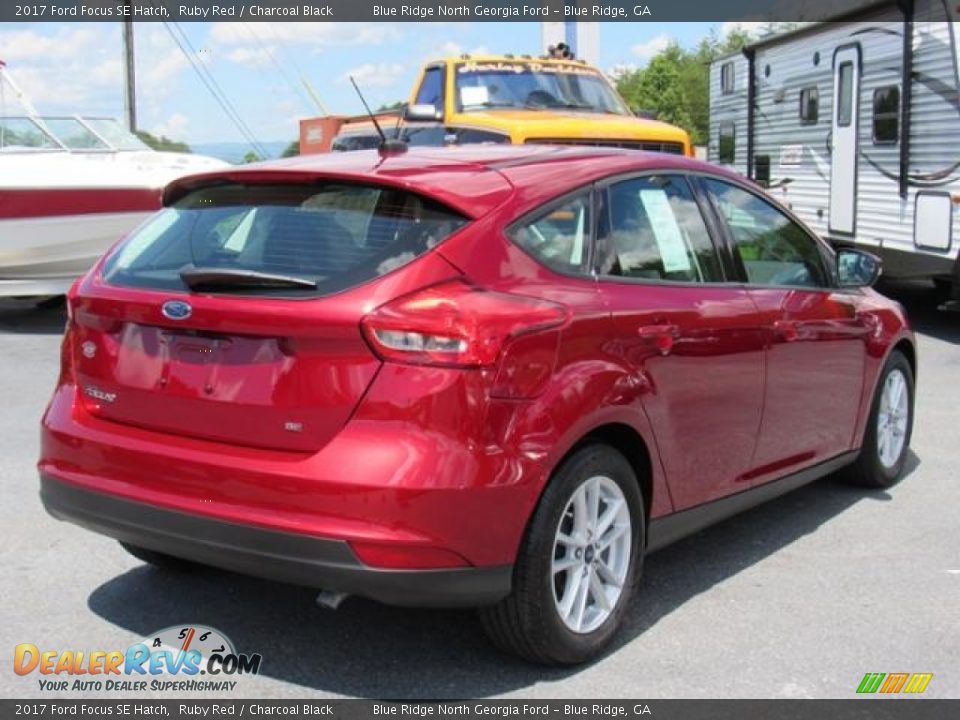 2017 Ford Focus SE Hatch Ruby Red / Charcoal Black Photo #4