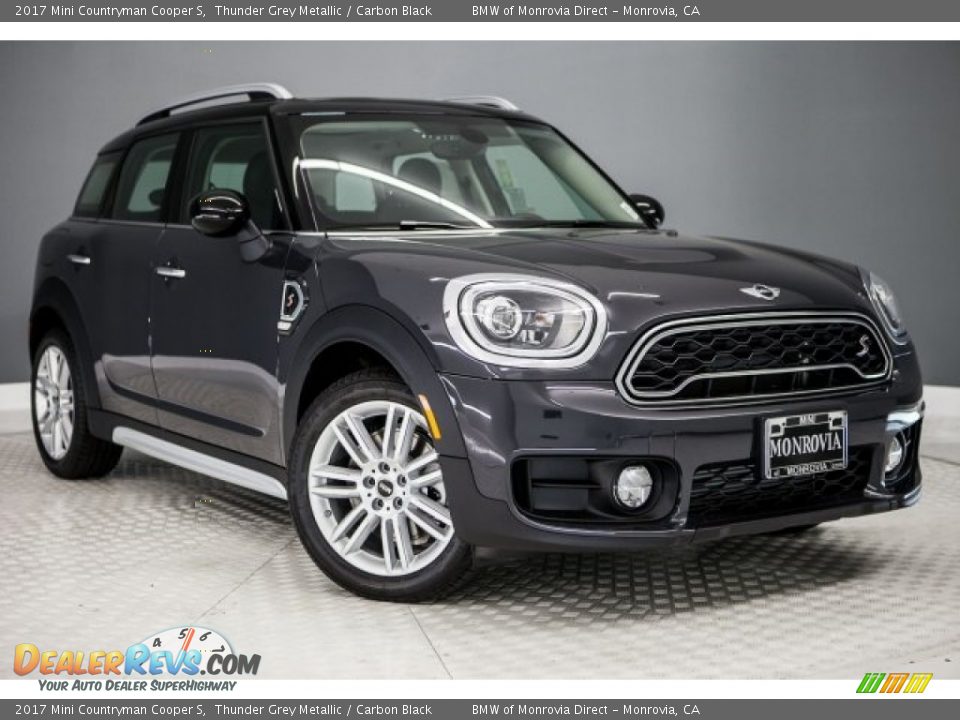 2017 Mini Countryman Cooper S Thunder Grey Metallic / Carbon Black Photo #12