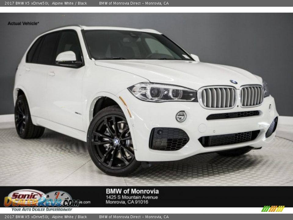 2017 BMW X5 xDrive50i Alpine White / Black Photo #1
