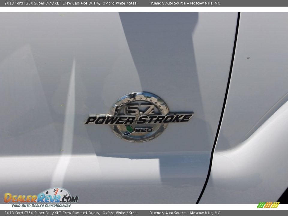 2013 Ford F350 Super Duty XLT Crew Cab 4x4 Dually Oxford White / Steel Photo #30