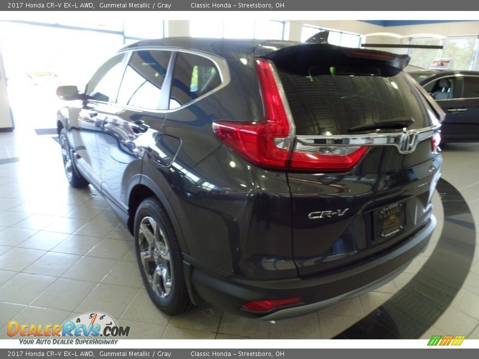 2017 Honda CR-V EX-L AWD Gunmetal Metallic / Gray Photo #2