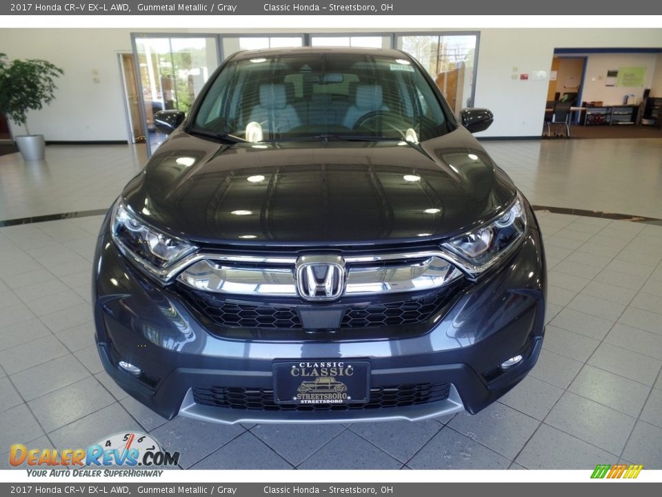 2017 Honda CR-V EX-L AWD Gunmetal Metallic / Gray Photo #3