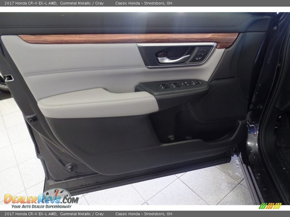 2017 Honda CR-V EX-L AWD Gunmetal Metallic / Gray Photo #5