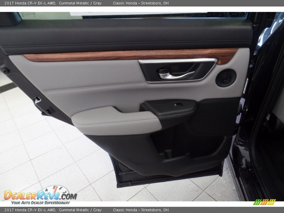 2017 Honda CR-V EX-L AWD Gunmetal Metallic / Gray Photo #6