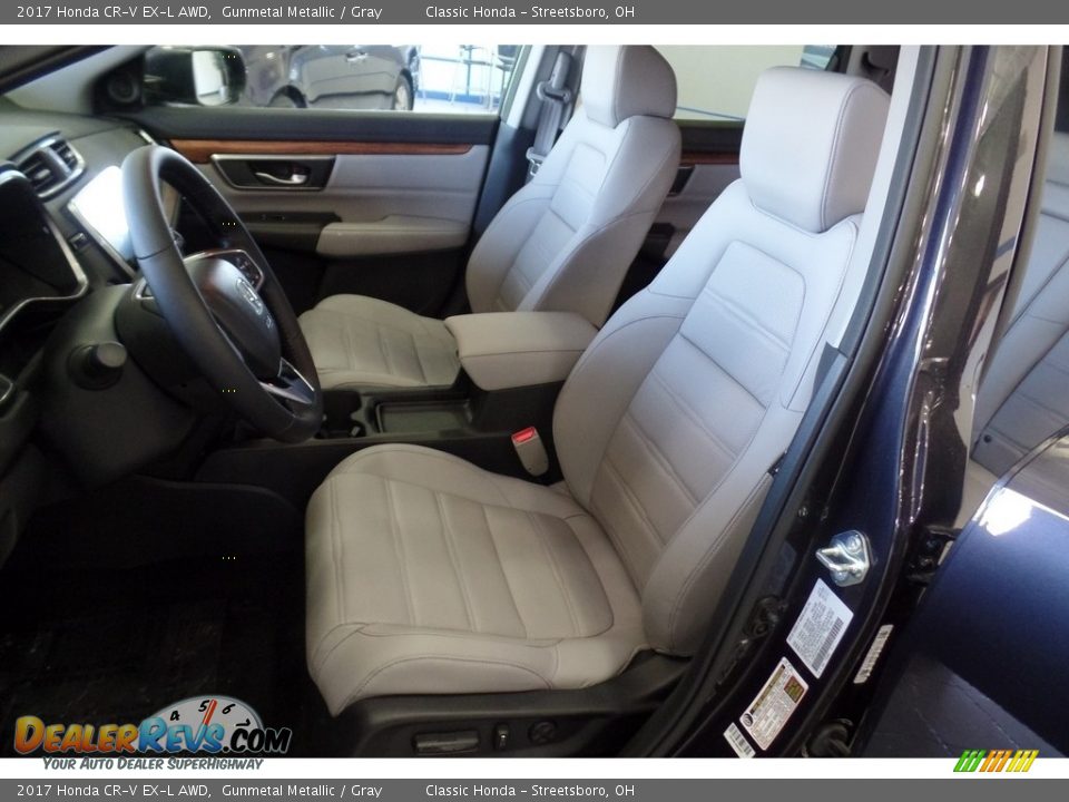 2017 Honda CR-V EX-L AWD Gunmetal Metallic / Gray Photo #8