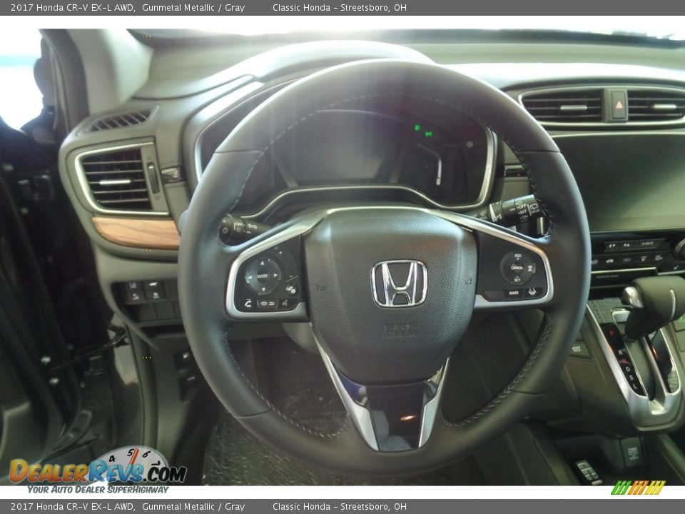 2017 Honda CR-V EX-L AWD Gunmetal Metallic / Gray Photo #10