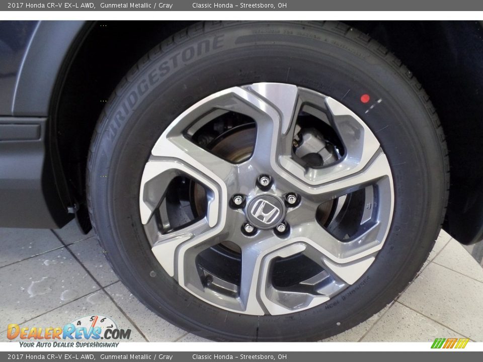 2017 Honda CR-V EX-L AWD Gunmetal Metallic / Gray Photo #13